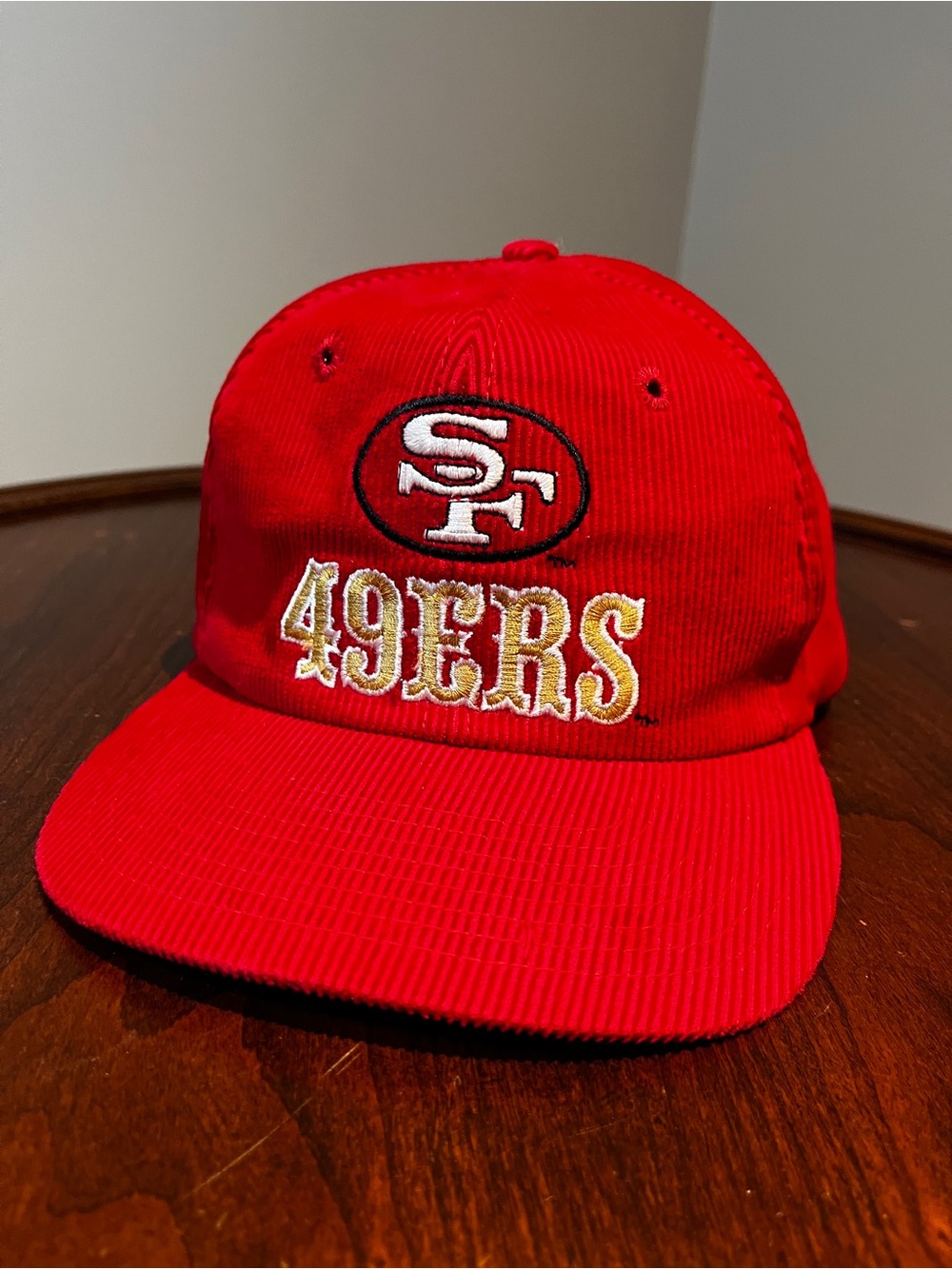 Vintage STARTER Red NFL Licensed Corduroy Cap